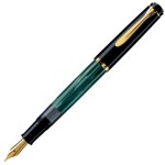 Caneta Tinteiro Pelikan M200 Green Marbled Pena B