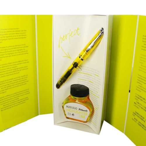 Edição Especial Caneta Tinteiro Pelikan Duo 205 Shiny Yellow